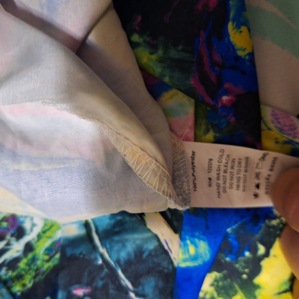 Rossmore Women Pants Yellow Blue Pink Casual Lounge Stretch Pockets Size L - Picture 3 of 7